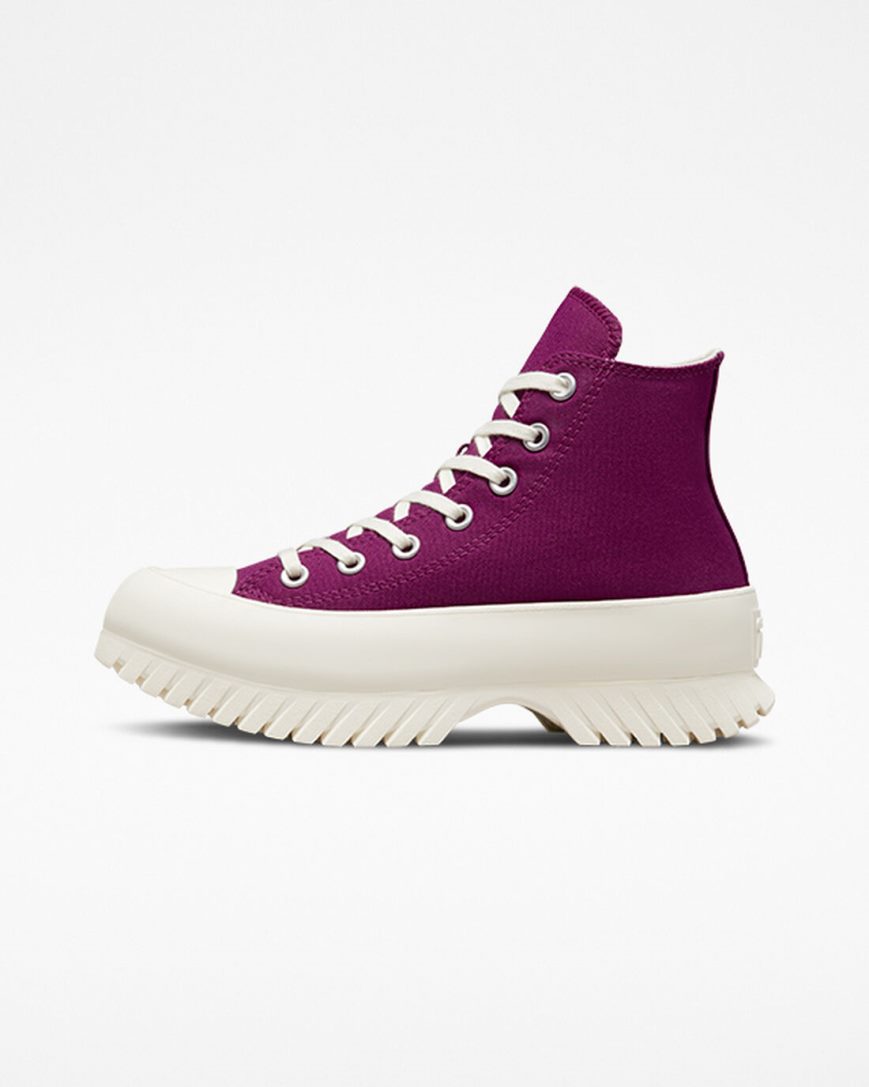 Men's Converse Chuck Taylor All Star Lugged 2.0 Seasonal Color High Top Shoes Purple / Black | AU 3EC85P